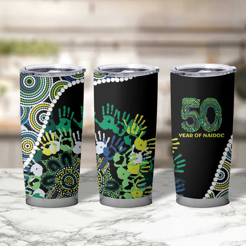 Honouring 50 Year Of NAIDOC Tumbler Cup Honouring The Next Generation Green Aboriginal Art
