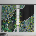 Honouring 50 Year Of NAIDOC Window Curtain Honouring The Next Generation Green Aboriginal Art