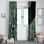 Honouring 50 Year Of NAIDOC Window Curtain Honouring The Next Generation Green Aboriginal Art