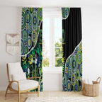 Honouring 50 Year Of NAIDOC Window Curtain Honouring The Next Generation Green Aboriginal Art
