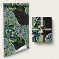 Honouring 50 Year Of NAIDOC Wrapping Paper Honouring The Next Generation Green Aboriginal Art - Aussie Hoodie