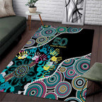 Honouring 50 Year Of NAIDOC Area Rug Honouring The Next Generation Pastel Aboriginal Art