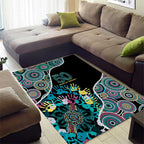 Honouring 50 Year Of NAIDOC Area Rug Honouring The Next Generation Pastel Aboriginal Art