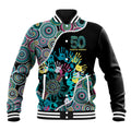 Honouring 50 Year Of NAIDOC Baseball Jacket Honouring The Next Generation Pastel Aboriginal Art