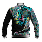 Honouring 50 Year Of NAIDOC Baseball Jacket Honouring The Next Generation Pastel Aboriginal Art