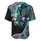 Honouring 50 Year Of NAIDOC Baseball Jersey Honouring The Next Generation Pastel Aboriginal Art