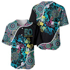 Honouring 50 Year Of NAIDOC Baseball Jersey Honouring The Next Generation Pastel Aboriginal Art