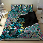 Honouring 50 Year Of NAIDOC Bedding Set Honouring The Next Generation Pastel Aboriginal Art