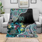 Honouring 50 Year Of NAIDOC Blanket Honouring The Next Generation Pastel Aboriginal Art