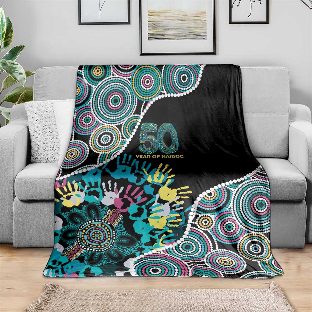 Honouring 50 Year Of NAIDOC Blanket Honouring The Next Generation Pastel Aboriginal Art