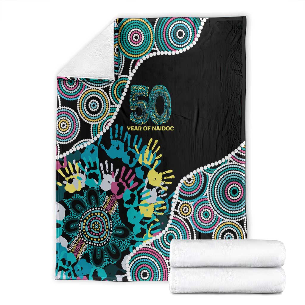 Honouring 50 Year Of NAIDOC Blanket Honouring The Next Generation Pastel Aboriginal Art