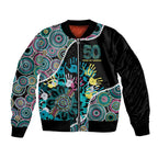 Honouring 50 Year Of NAIDOC Bomber Jacket Honouring The Next Generation Pastel Aboriginal Art