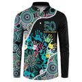 Honouring 50 Year Of NAIDOC Button Sweatshirt Honouring The Next Generation Pastel Aboriginal Art