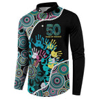 Honouring 50 Year Of NAIDOC Button Sweatshirt Honouring The Next Generation Pastel Aboriginal Art