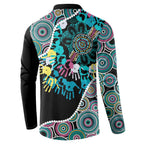 Honouring 50 Year Of NAIDOC Button Sweatshirt Honouring The Next Generation Pastel Aboriginal Art