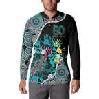 Honouring 50 Year Of NAIDOC Button Sweatshirt Honouring The Next Generation Pastel Aboriginal Art