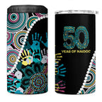 Honouring 50 Year Of NAIDOC 4 in 1 Can Cooler Tumbler Honouring The Next Generation Pastel Aboriginal Art