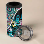 Honouring 50 Year Of NAIDOC 4 in 1 Can Cooler Tumbler Honouring The Next Generation Pastel Aboriginal Art