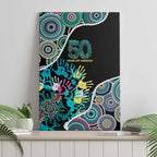 Honouring 50 Year Of NAIDOC Canvas Wall Art Honouring The Next Generation Pastel Aboriginal Art