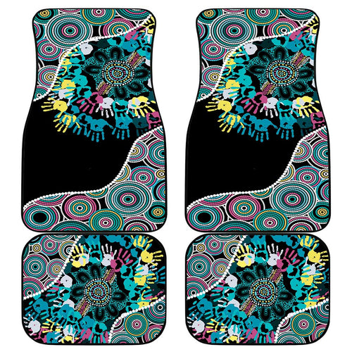 Honouring 50 Year Of NAIDOC Car Mats Honouring The Next Generation Pastel Aboriginal Art
