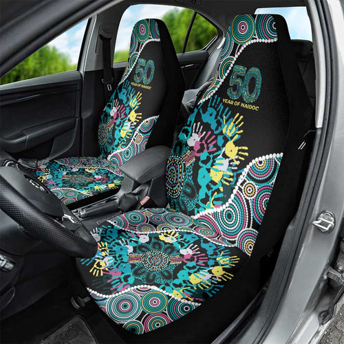 Honouring 50 Year Of NAIDOC Car Seat Cover Honouring The Next Generation Pastel Aboriginal Art