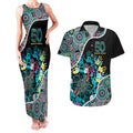 Honouring 50 Year Of NAIDOC Couples Matching Tank Maxi Dress and Hawaiian Shirt Honouring The Next Generation Pastel Aboriginal Art