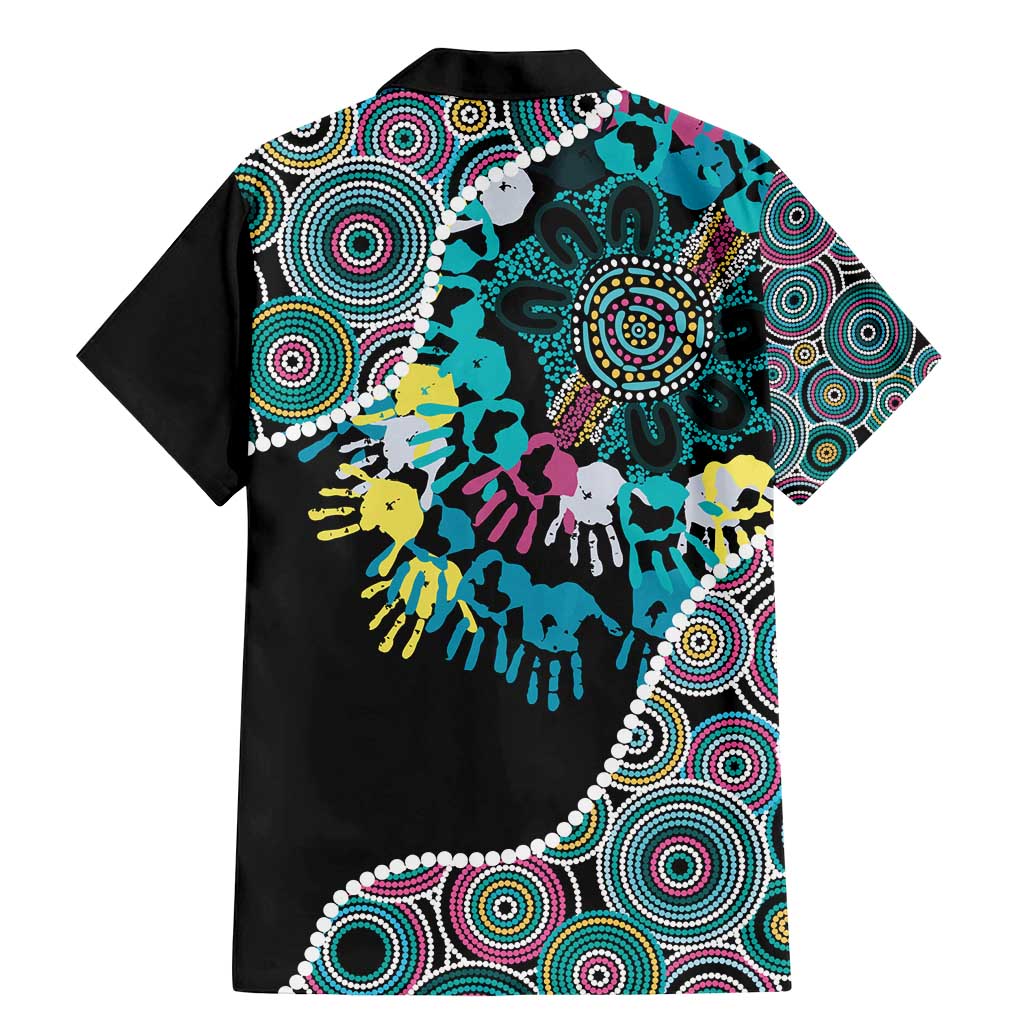 Honouring 50 Year Of NAIDOC Family Matching Mermaid Dress and Hawaiian Shirt Honouring The Next Generation Pastel Aboriginal Art