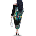 Honouring 50 Year Of NAIDOC Family Matching Off The Shoulder Long Sleeve Dress and Hawaiian Shirt Honouring The Next Generation Pastel Aboriginal Art
