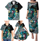 Honouring 50 Year Of NAIDOC Family Matching Puletasi and Hawaiian Shirt Honouring The Next Generation Pastel Aboriginal Art