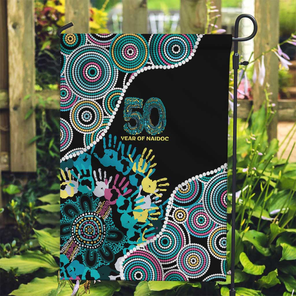Honouring 50 Year Of NAIDOC Garden Flag Honouring The Next Generation Pastel Aboriginal Art