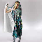 Honouring 50 Year Of NAIDOC Hooded Blanket Honouring The Next Generation Pastel Aboriginal Art