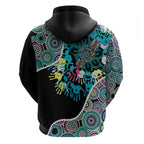 Honouring 50 Year Of NAIDOC Hoodie Honouring The Next Generation Pastel Aboriginal Art