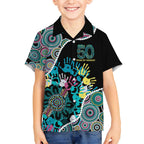 Honouring 50 Year Of NAIDOC Kid Hawaiian Shirt Honouring The Next Generation Pastel Aboriginal Art