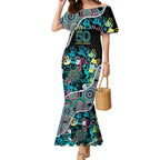 Honouring 50 Year Of NAIDOC Mermaid Dress Honouring The Next Generation Pastel Aboriginal Art