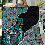 Honouring 50 Year Of NAIDOC Quilt Honouring The Next Generation Pastel Aboriginal Art
