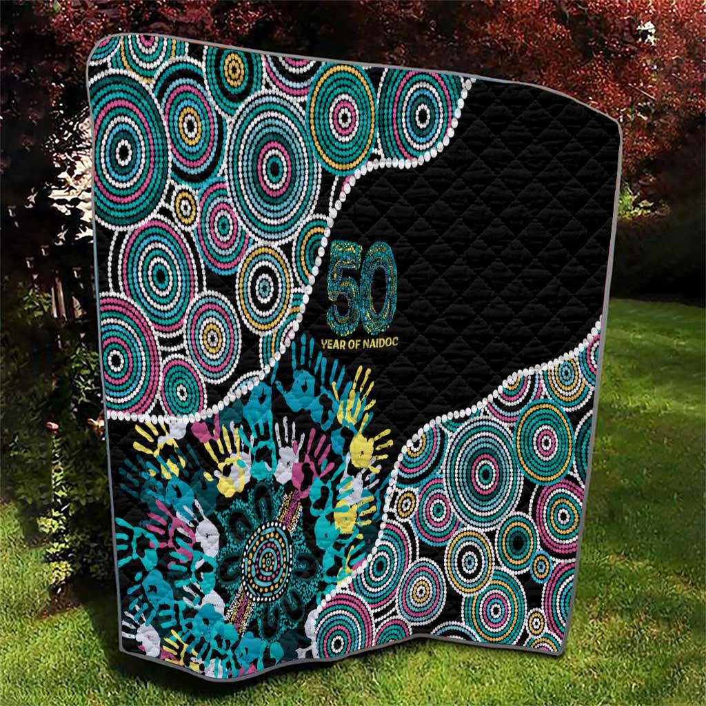 Honouring 50 Year Of NAIDOC Quilt Honouring The Next Generation Pastel Aboriginal Art