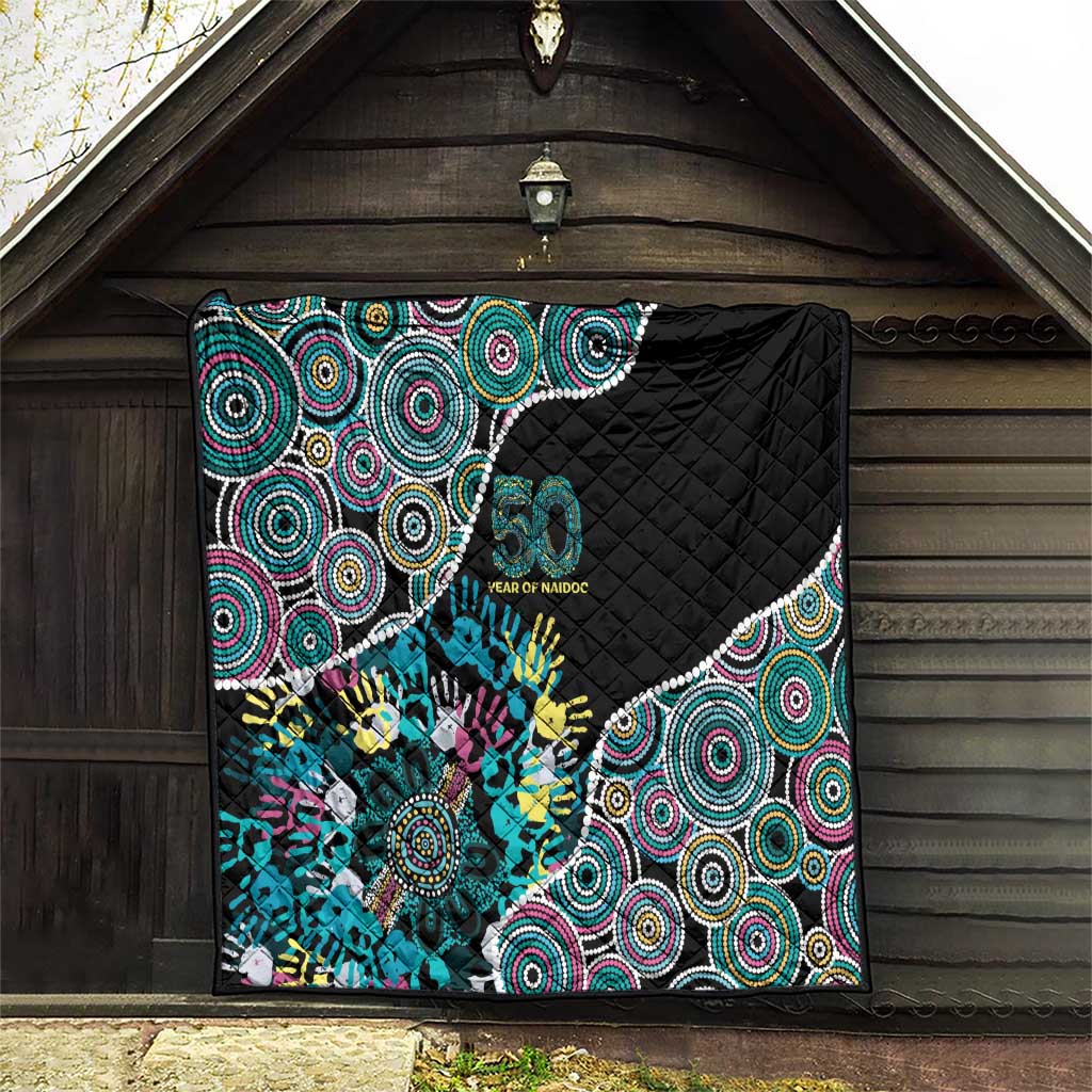 Honouring 50 Year Of NAIDOC Quilt Honouring The Next Generation Pastel Aboriginal Art