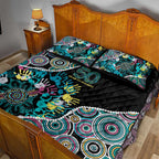 Honouring 50 Year Of NAIDOC Quilt Bed Set Honouring The Next Generation Pastel Aboriginal Art