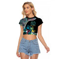 Honouring 50 Year Of NAIDOC Raglan Cropped T Shirt Honouring The Next Generation Pastel Aboriginal Art