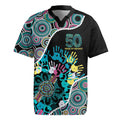 Honouring 50 Year Of NAIDOC Rugby Jersey Honouring The Next Generation Pastel Aboriginal Art