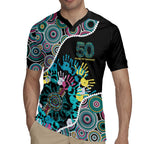 Honouring 50 Year Of NAIDOC Rugby Jersey Honouring The Next Generation Pastel Aboriginal Art
