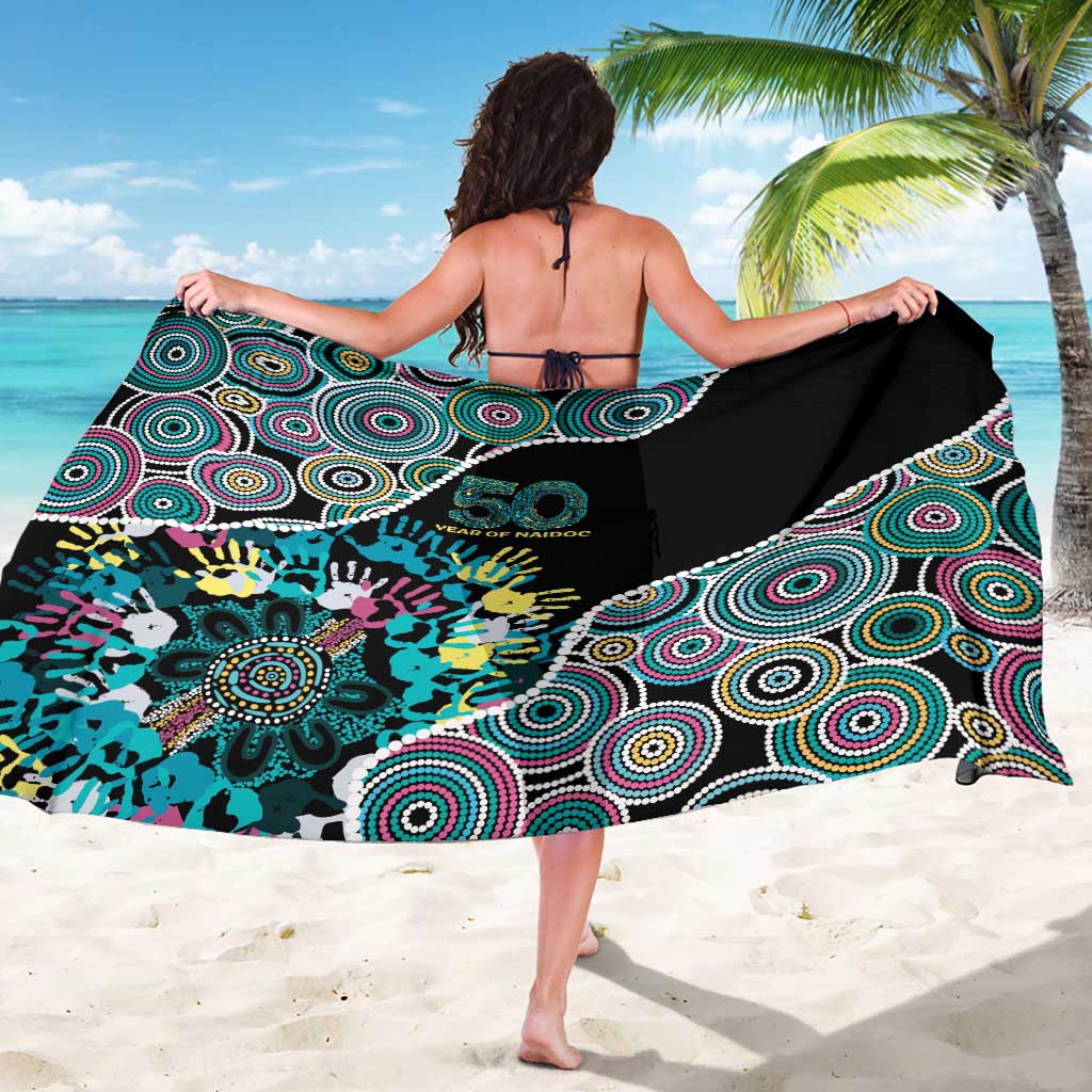 Honouring 50 Year Of NAIDOC Sarong Honouring The Next Generation Pastel Aboriginal Art