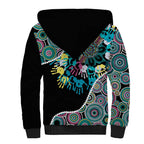 Honouring 50 Year Of NAIDOC Sherpa Hoodie Honouring The Next Generation Pastel Aboriginal Art