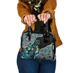 Honouring 50 Year Of NAIDOC Shoulder Handbag Honouring The Next Generation Pastel Aboriginal Art