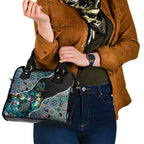 Honouring 50 Year Of NAIDOC Shoulder Handbag Honouring The Next Generation Pastel Aboriginal Art