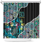 Honouring 50 Year Of NAIDOC Shower Curtain Honouring The Next Generation Pastel Aboriginal Art