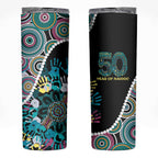 Honouring 50 Year Of NAIDOC Skinny Tumbler Honouring The Next Generation Pastel Aboriginal Art