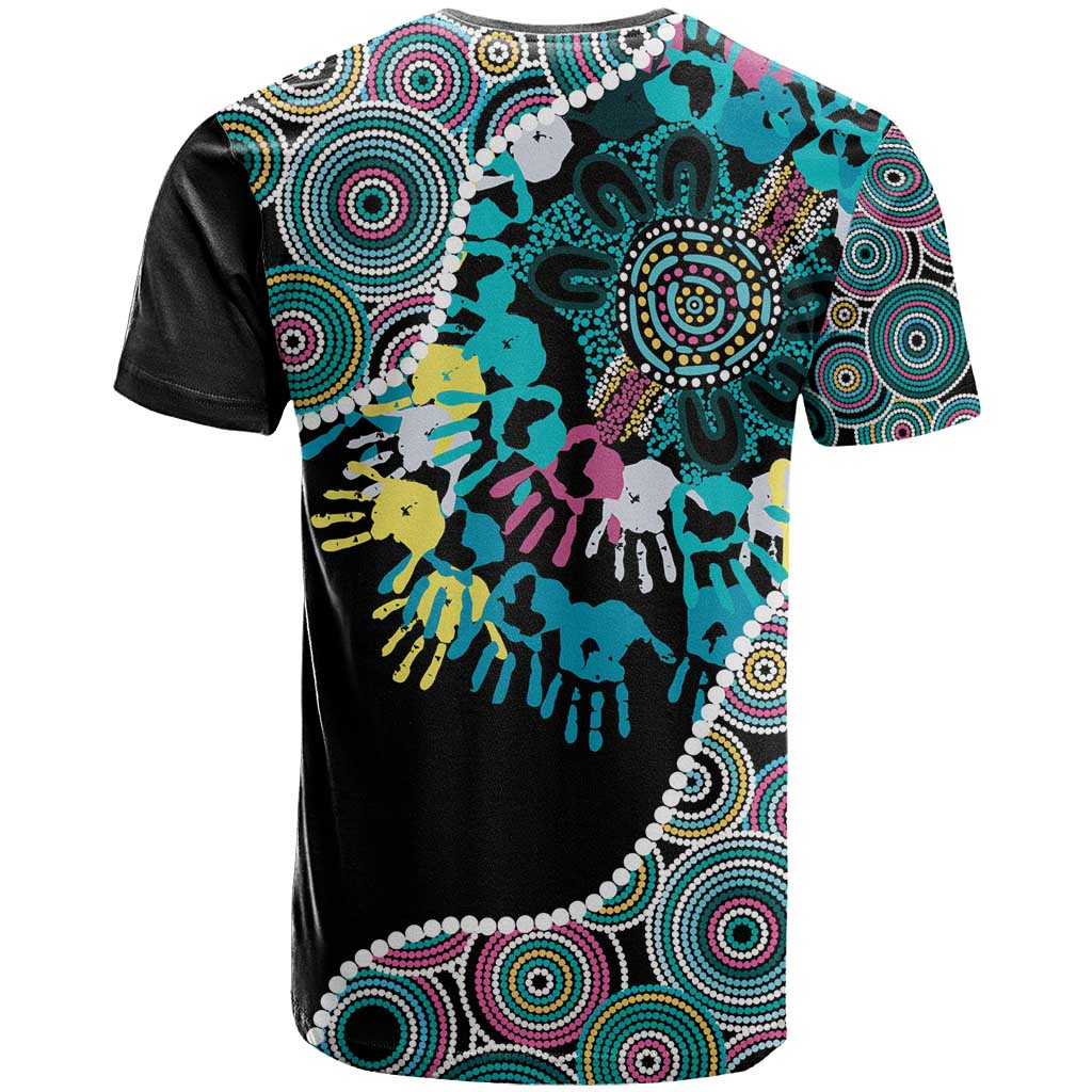 Honouring 50 Year Of NAIDOC T Shirt Honouring The Next Generation Pastel Aboriginal Art