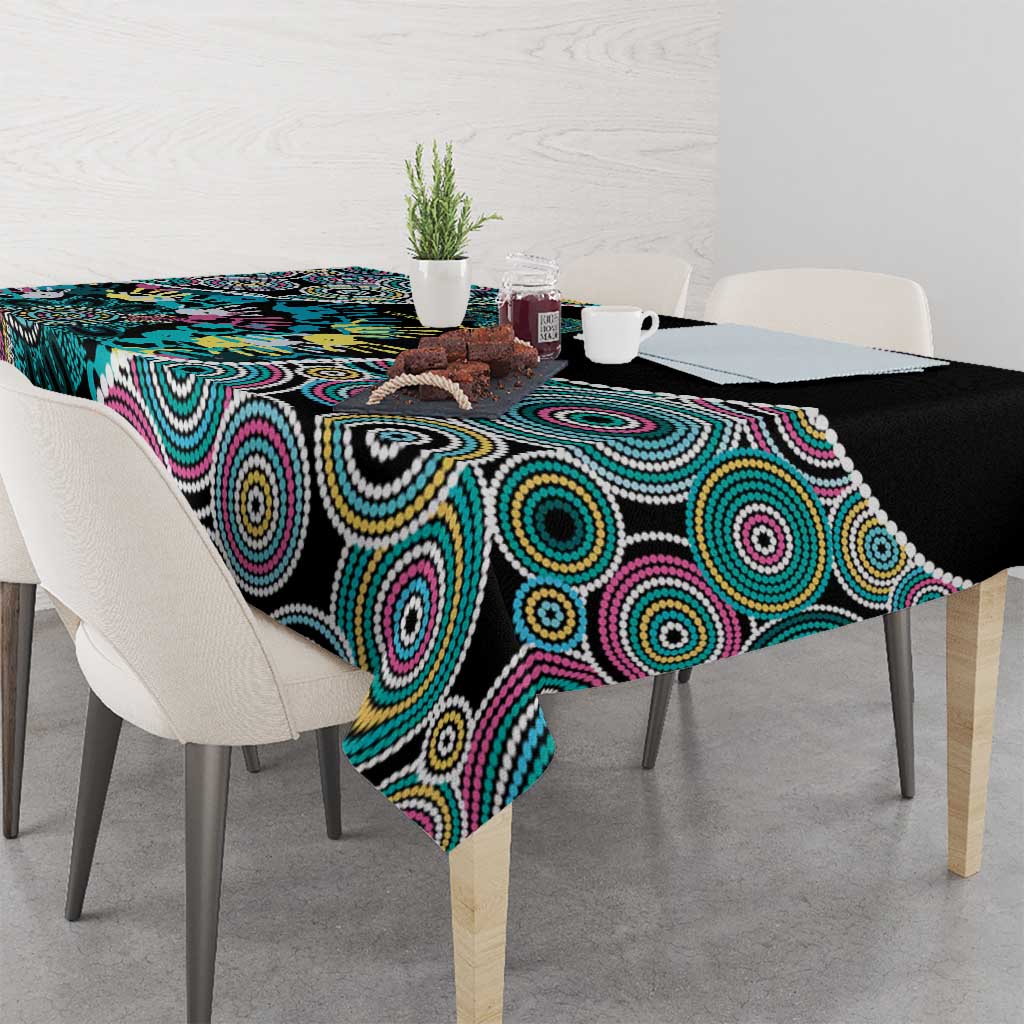 Honouring 50 Year Of NAIDOC Tablecloth Honouring The Next Generation Pastel Aboriginal Art