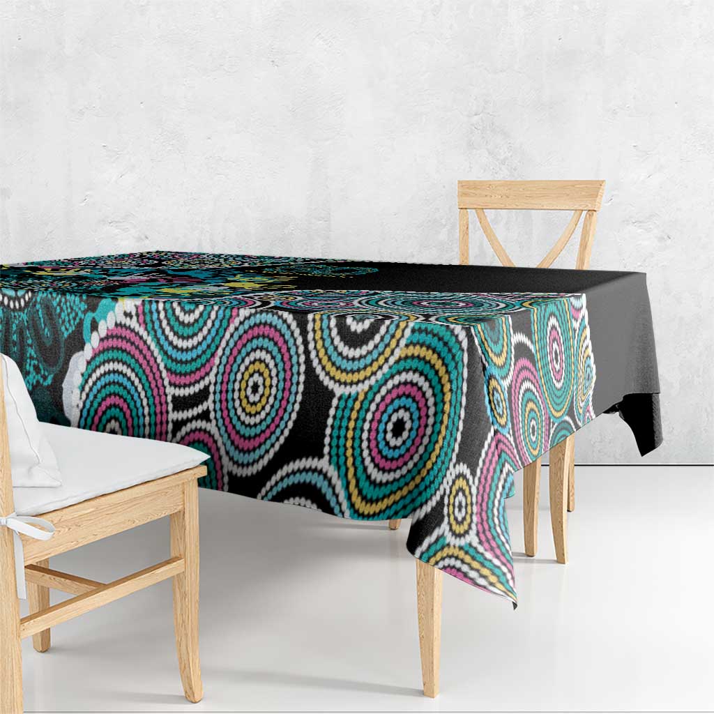 Honouring 50 Year Of NAIDOC Tablecloth Honouring The Next Generation Pastel Aboriginal Art